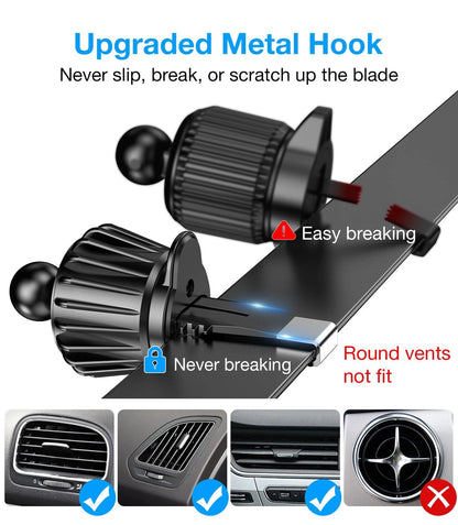Coolpow for Magsafe Car Mount Charger【 Stable】15W 1, Black