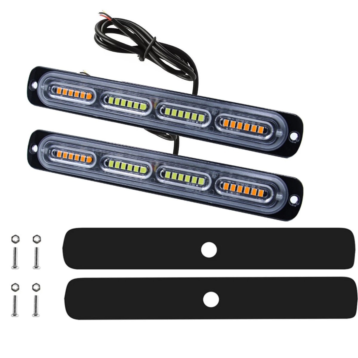 LED Flashing Strobe Light Bars Warning Hazard Beacon Part For Car Truck
