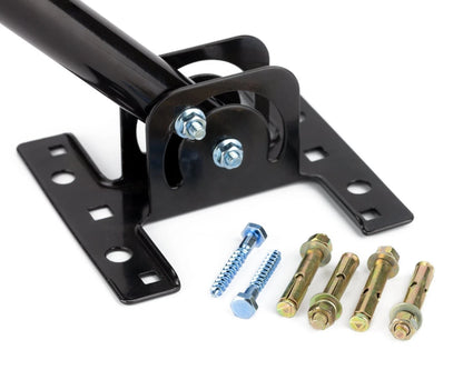 PBD Adjustable Attic / Outdoor Antenna & Weather Station Mounting Pole Black