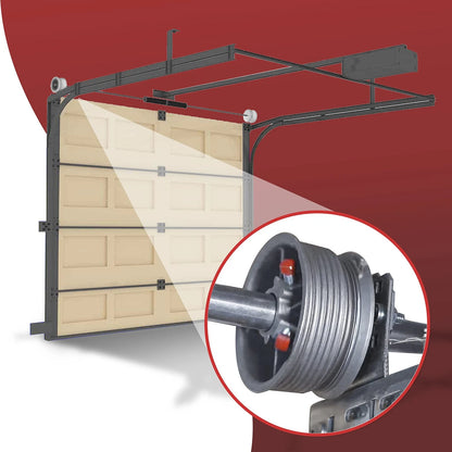 Overhead Garage Door Parts 400-8 Standard Lift, Up to 8" High Doors Silver