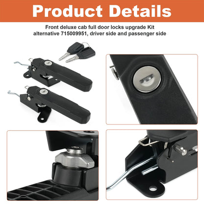 Front Deluxe Door Locks Upgrade Kit For Can-Am Defender 2017-2025 715009951