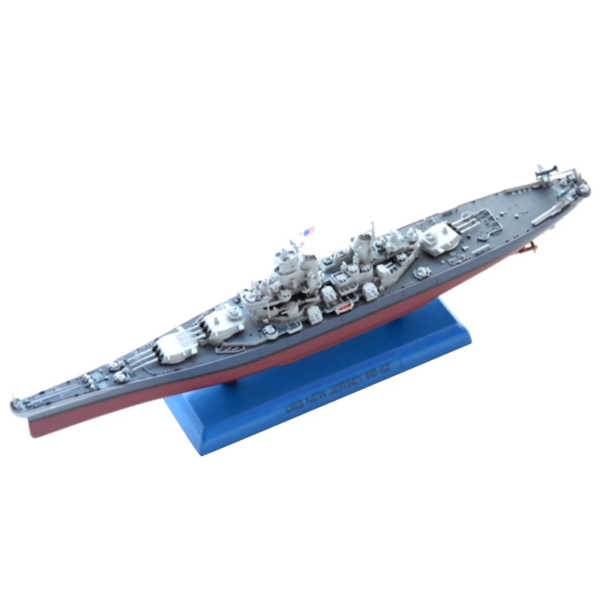 Alloy 1/1000 Scale WWII USS  Jersey BB-62 Battleship Model Gifts Collection