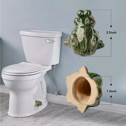 FKOG Ceramic Frog Toilet Floor Bolt Caps, Cute Covers,
