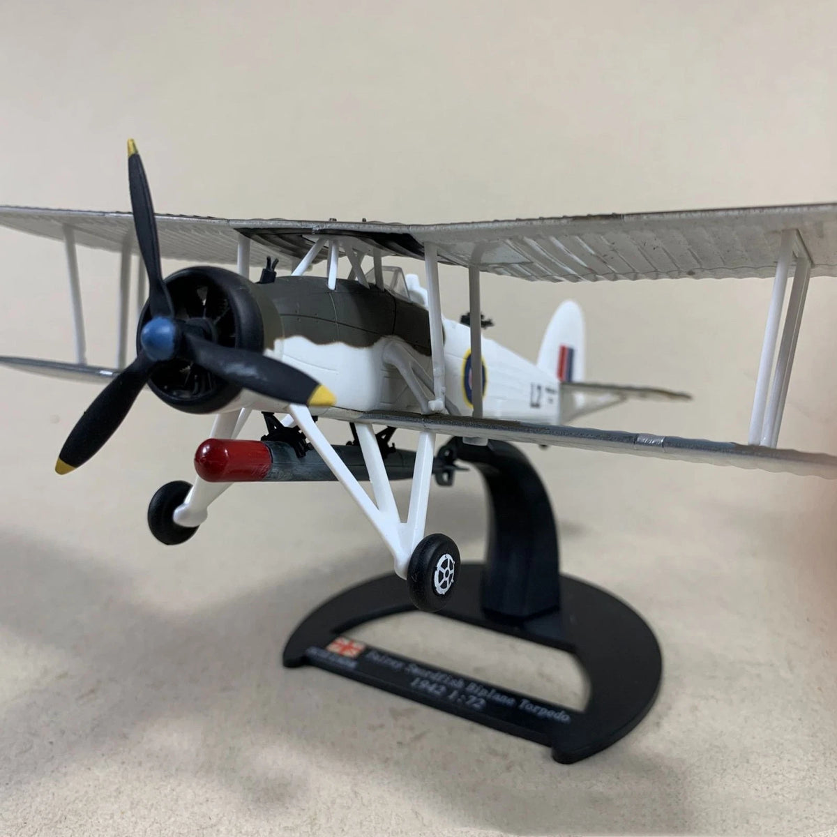 1/72 WWII British Navy Fairey Swordfish Aircraft Model Gift For Plane Enthusiast