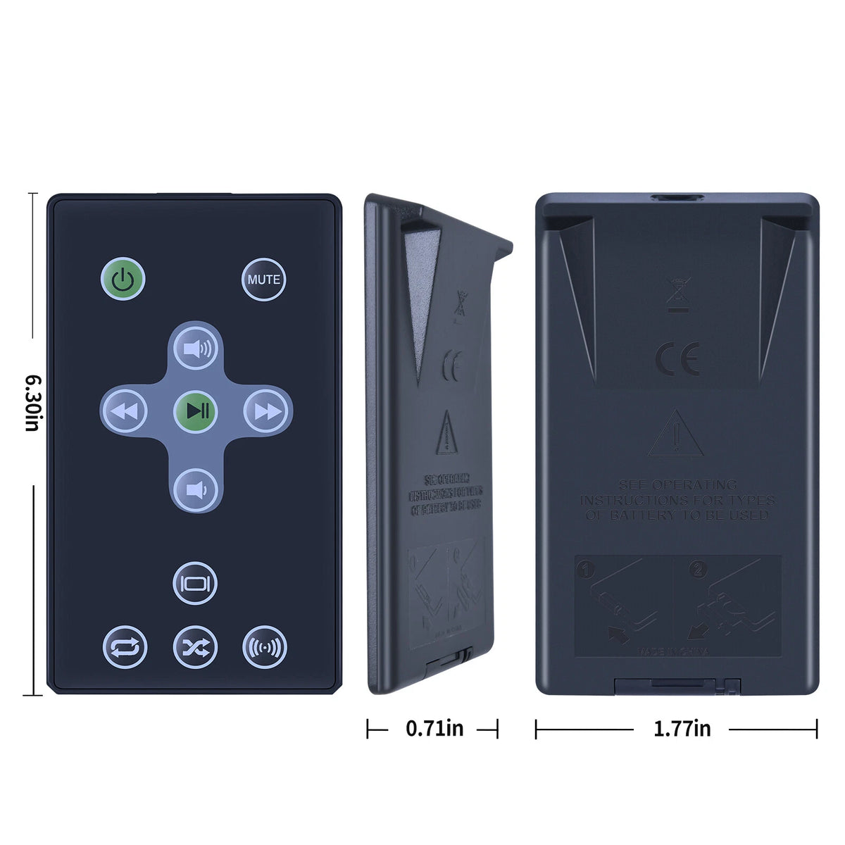 Replacement Remote Control For Boston Acoustics Horizon i-DS3 plus