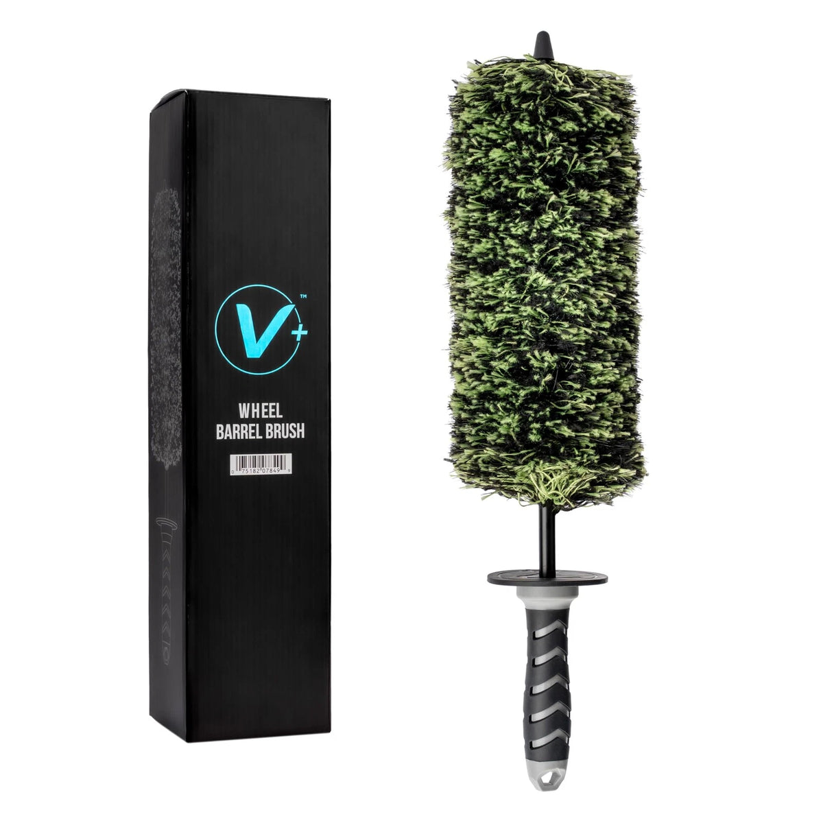 VIKING V+ Wheel Barrel Brush for Deep Cleaning, 17 17 Inch, Black/Green