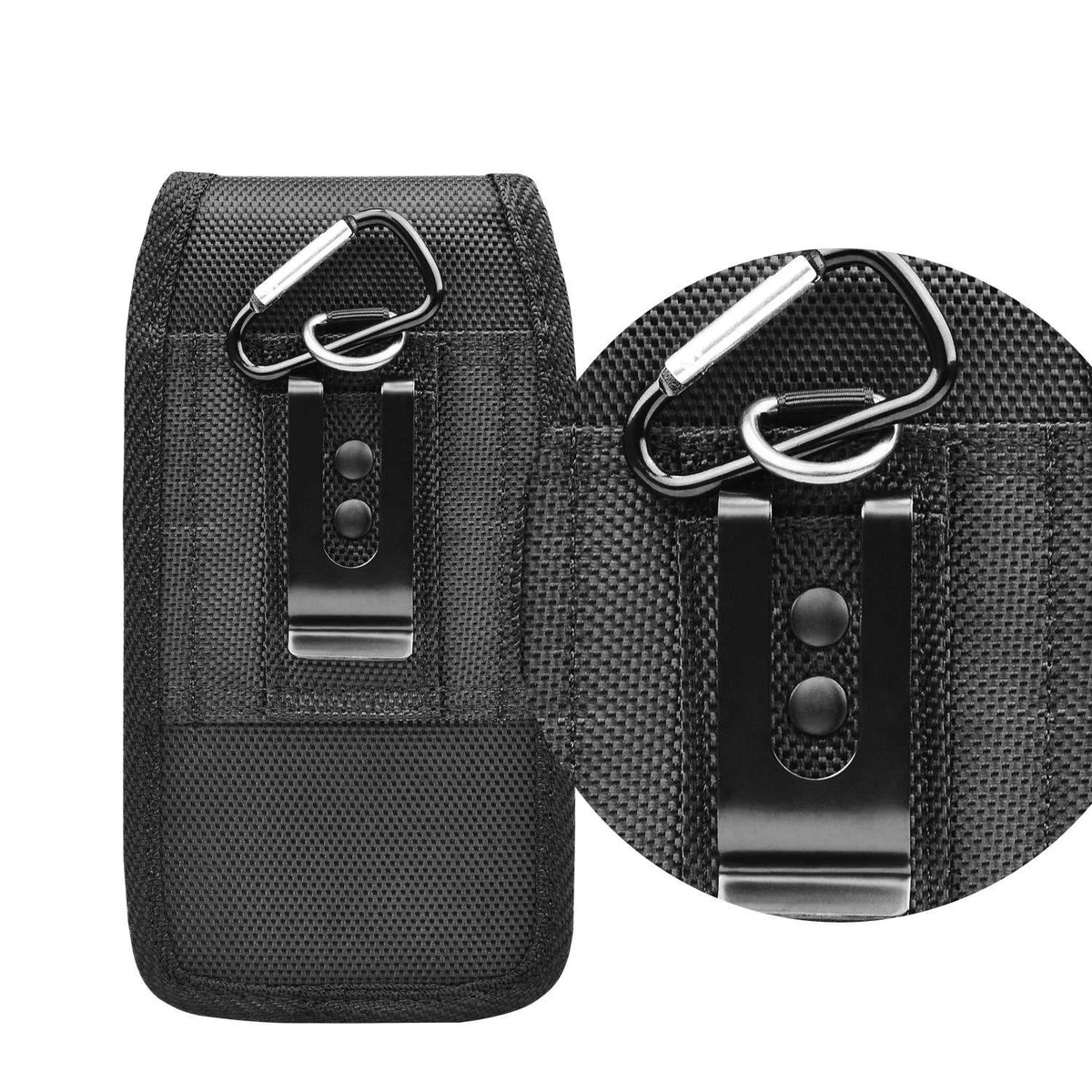 6.5in Mobile Waist Holster Belt Clip Holder Vertical/Horizontal Carrying Pouch