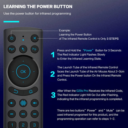 G20S PRO BT 2.4G Wireless Voice Air Mouse for Android TV Box Smart TV Remote F