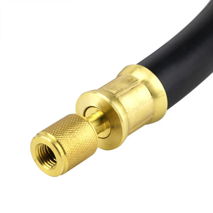 Refrigerant Hose, Black, 6', 1/2" Diameter, Connects 3/8" to 1/4" Fitting