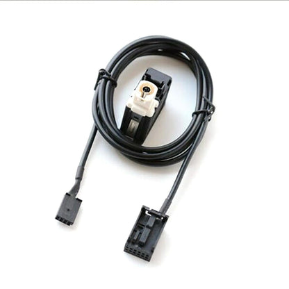 Car Dash Audio 12Pin Cable Adapter AUX USB Replacement For BMW E39 E53 X5