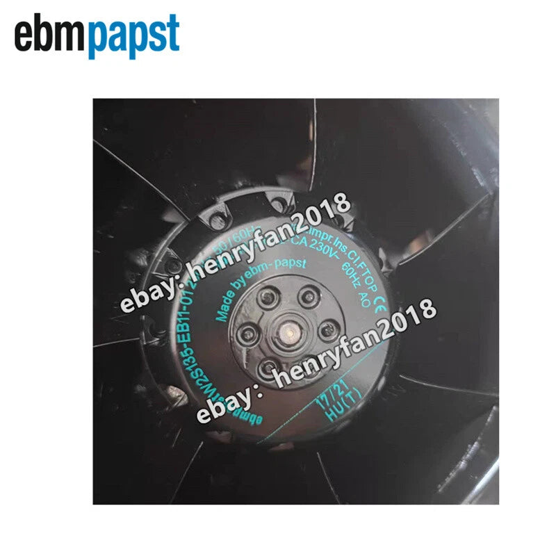 Ebmpapst W2S135-EB11-01 230V 0.27/0.28A 2770RPM 40/48W Siemen Spindle Motor Fan