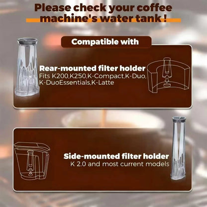 Buhobha Water Filter Holder and 2 2 Filters Tall Holder, Transparent