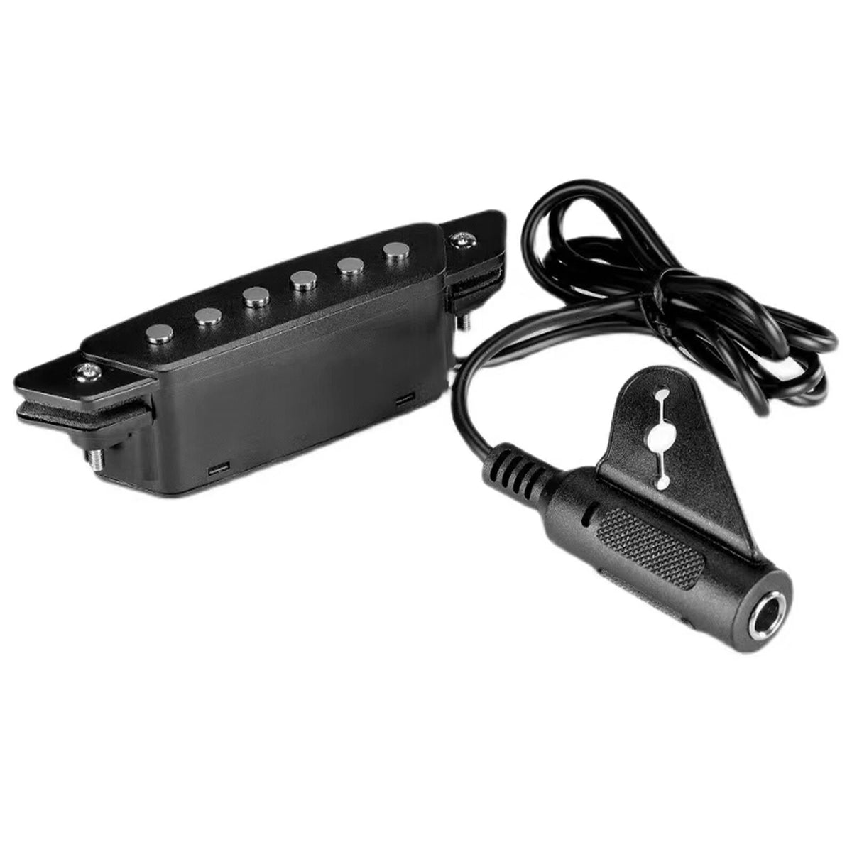 Acoustic Guitar Soundhole Magnetic Pickup Humbucker Passive With Power Jack A