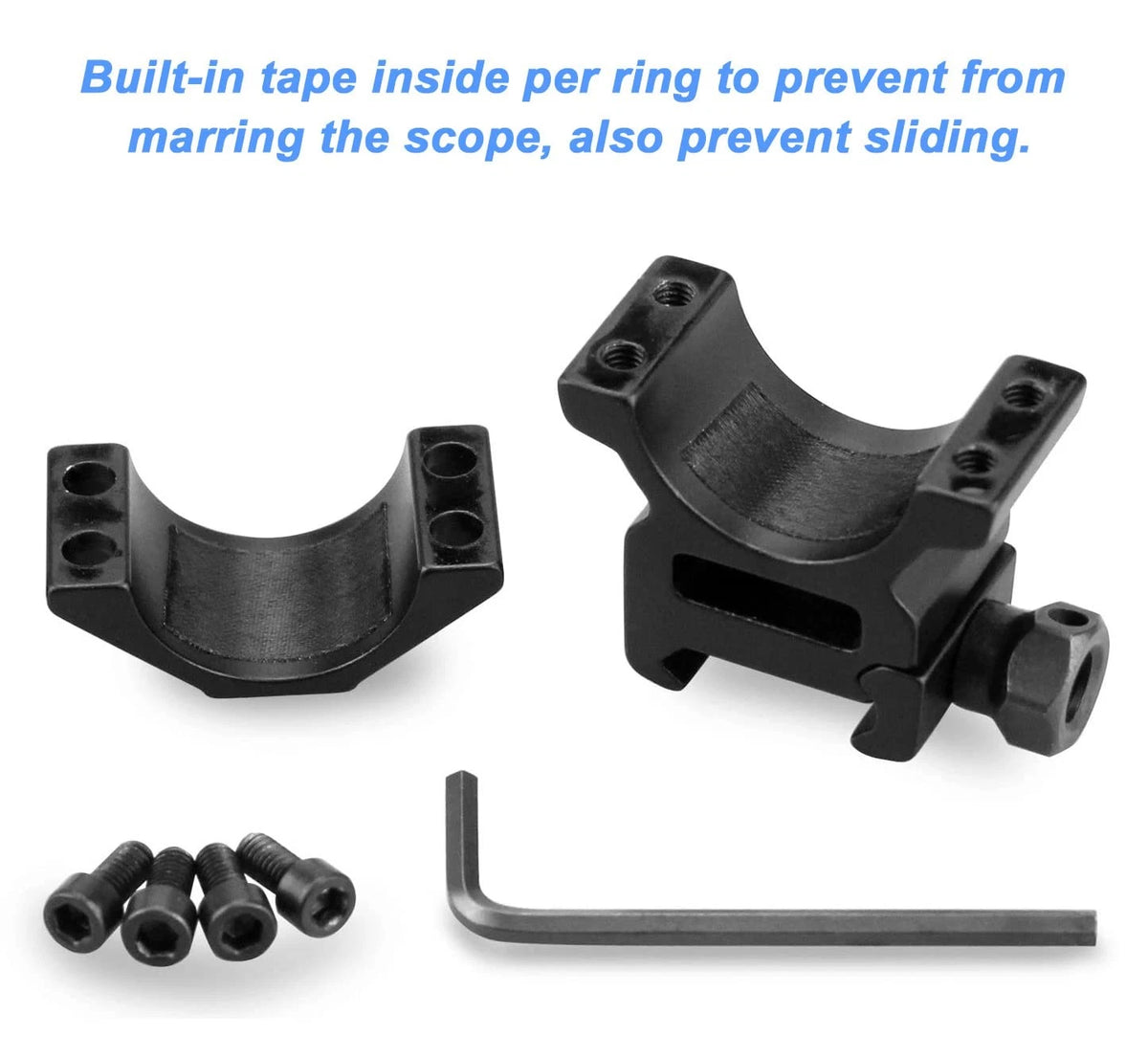 Modkin Rifle Scope Rings, Medium Profile Mounts for Picatinny Rail (1...