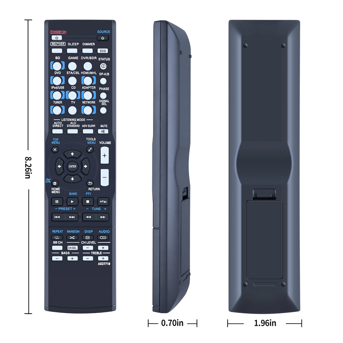 AXD7719 Remote Control For Pioneer AV Receiver VSX-S310-S VSX-S510 VSX-S310