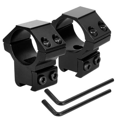 NEATABY 1 Inch Dovetail Scope Rings Set, 2 Pcs Medium Profile, Black