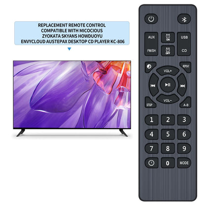 KC-806 Remote Control For MICOCIOUS ZYOKATA SKYANS Howduoyu Desktop CD Player