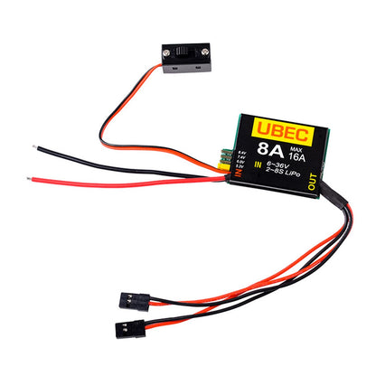 1*DC-DC UBEC-8A 6V-36V 2-8s LiPo Independent Power Supply Module Board For FPV