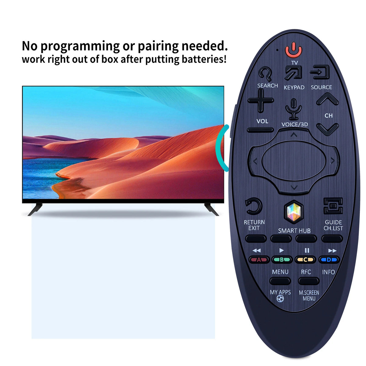 BN59-01181B Replacement Remote Control For Samsung Smart TV without Voice