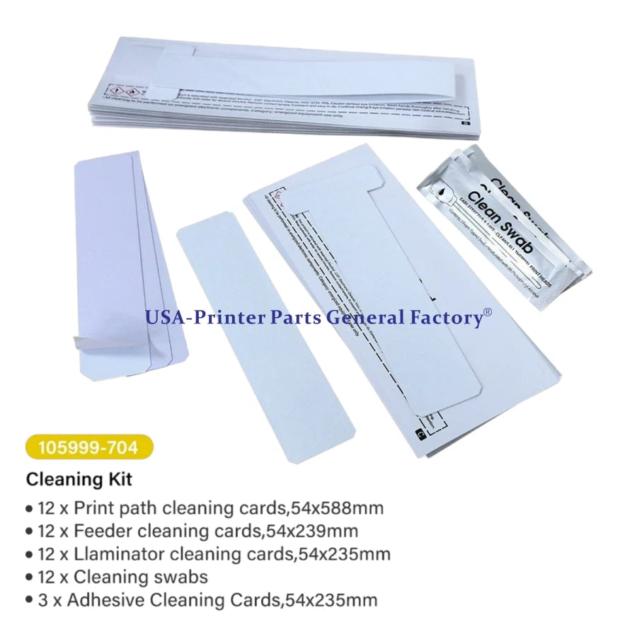 105999-704 Print Cleaning Kit For Zebra ZXP 7 Series Card Printers