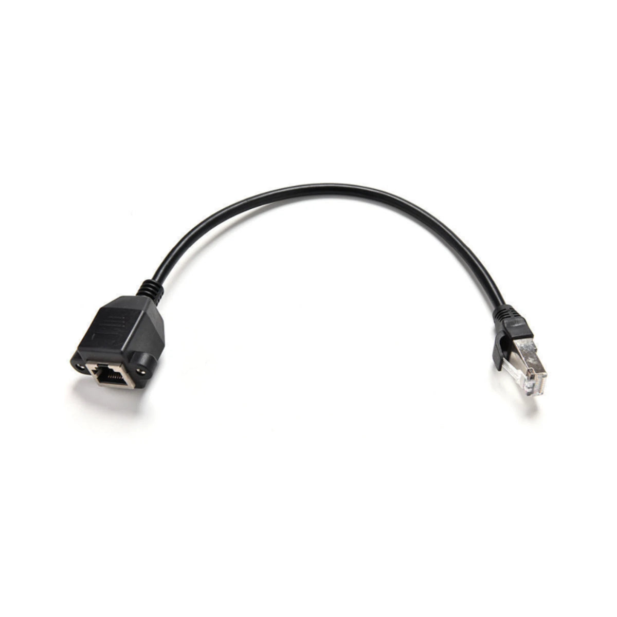 RJ45 M to F Screw Panel Mount Ethernet Cable LAN Network Extension Cable cc