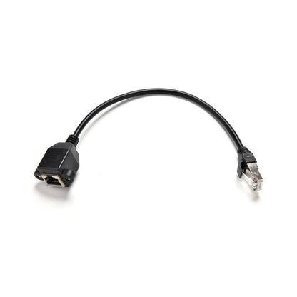 RJ45 M to F Screw Panel Mount Ethernet Cable LAN Network Extension Cable cc