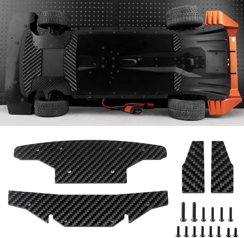 MORLORDY RC Chassis Armor Protector Carbon Fiber Skid Plate for ARR- ma 1/7...