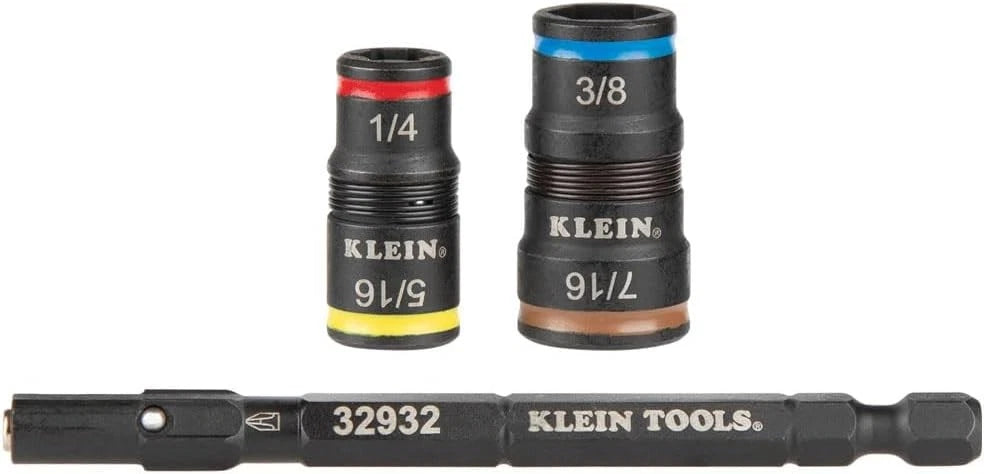 Klein Tools 32944 Flip Socket Replacement Hex Shafts for Variety Pack