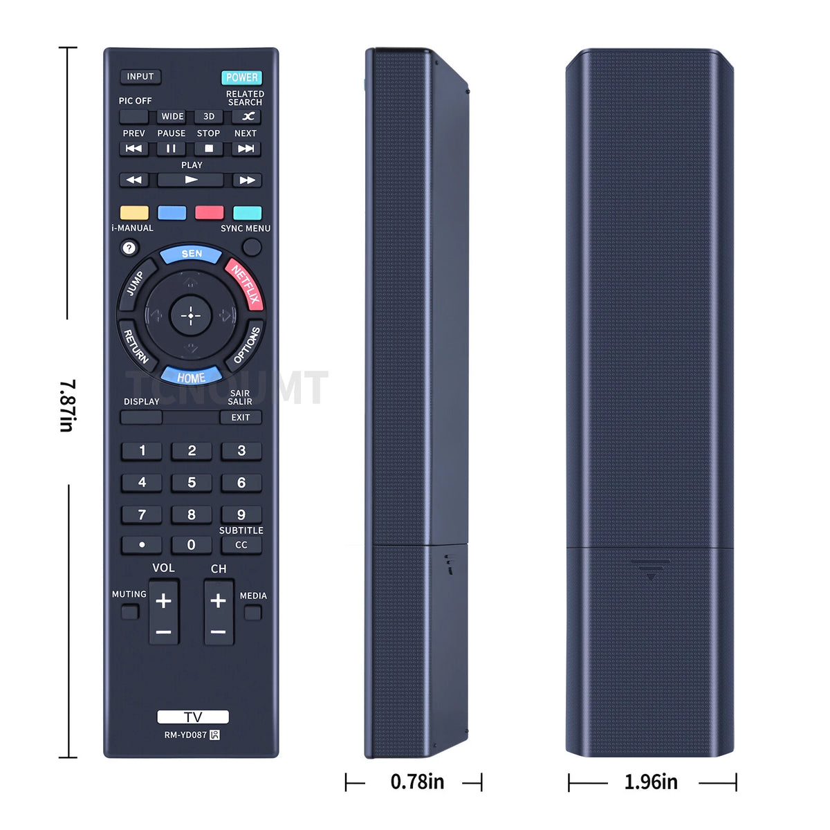 RM-YD087 Remote Control For Sony TV KDL-42W800A KDL-55W800A KDL-47W801A