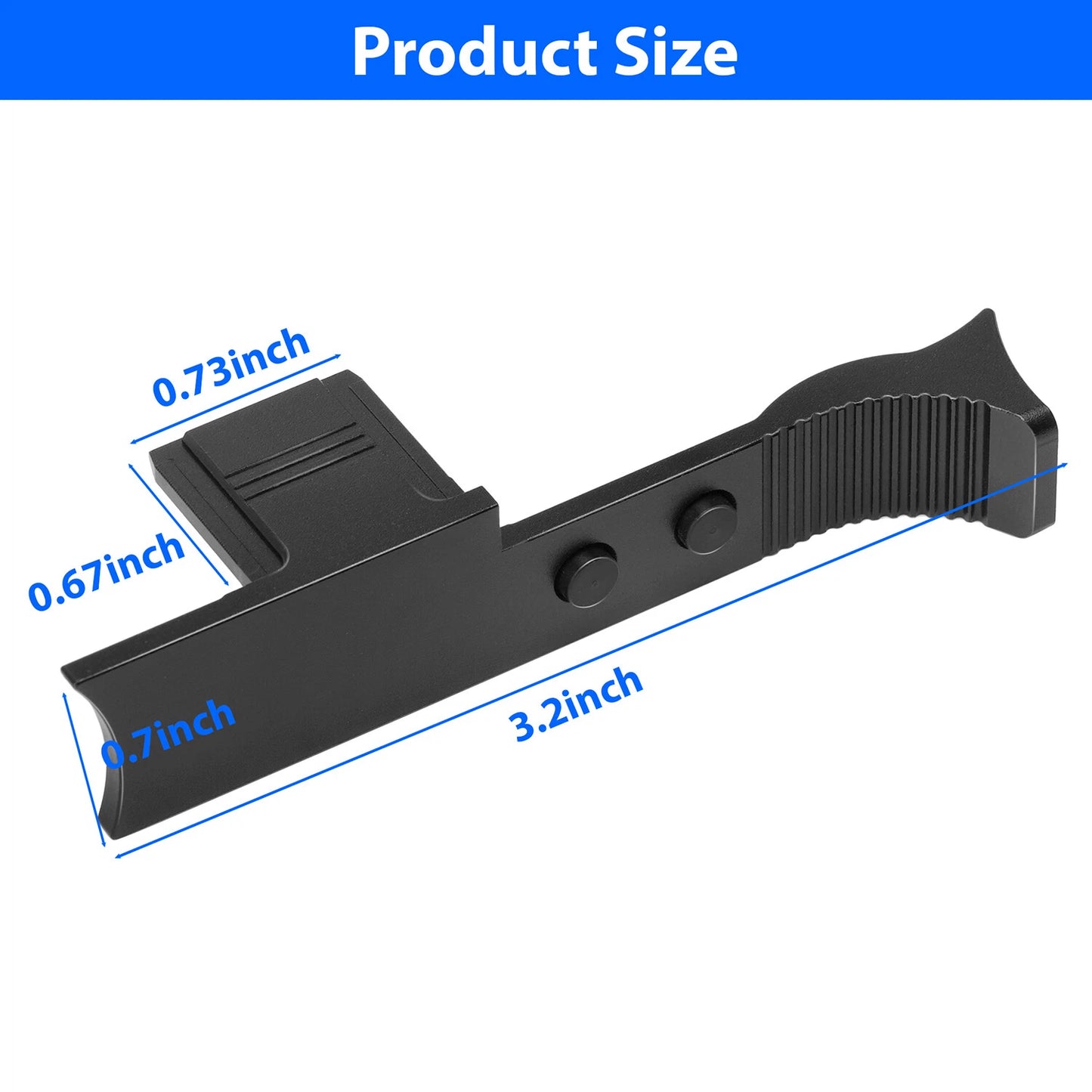 For Leica Q3 ,Q3 43 Thumb Grip Camera Thumb Support Grip Aluminum Handgrip Black