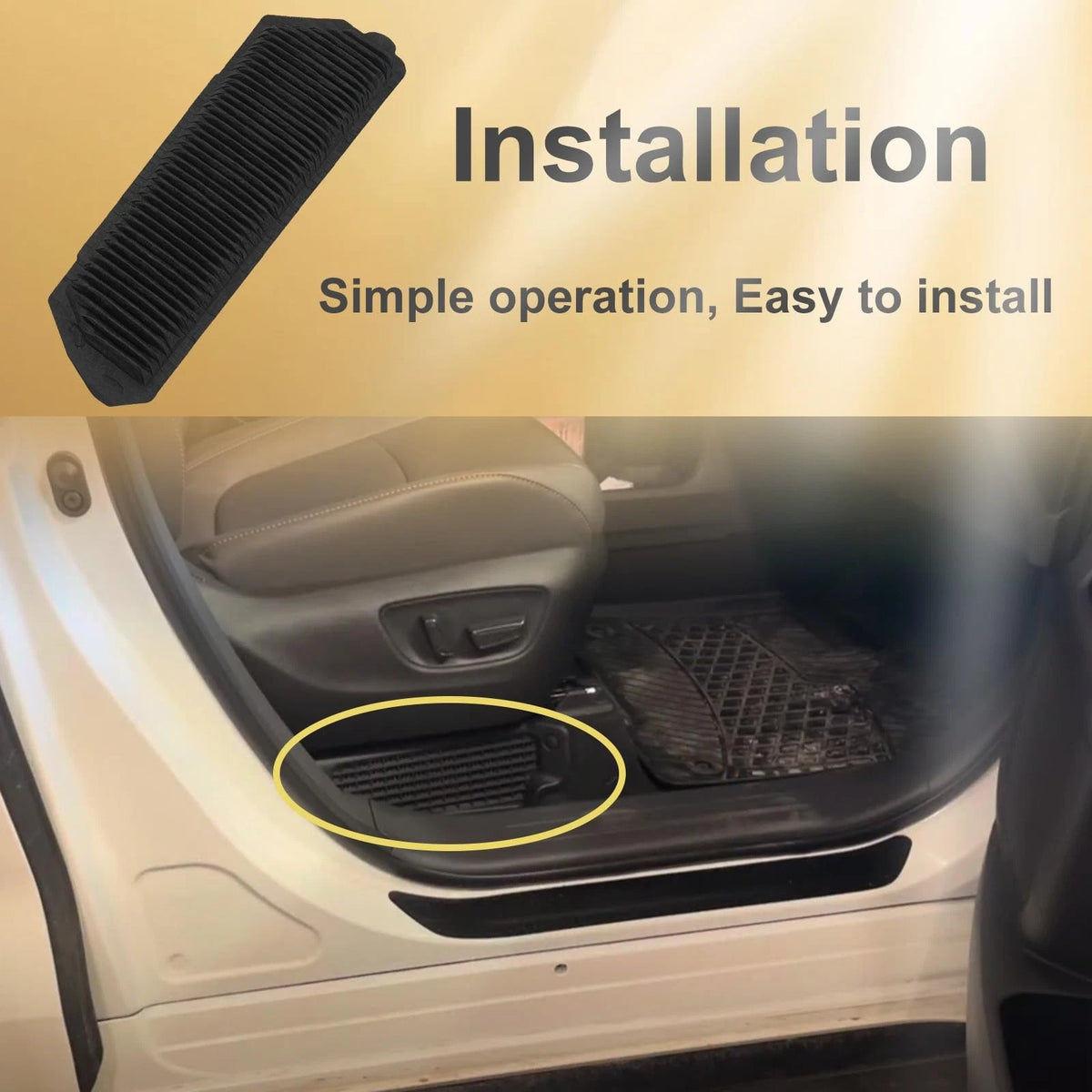 Pair HV Battery Cooling Air Intake Filter Screen, Filter...