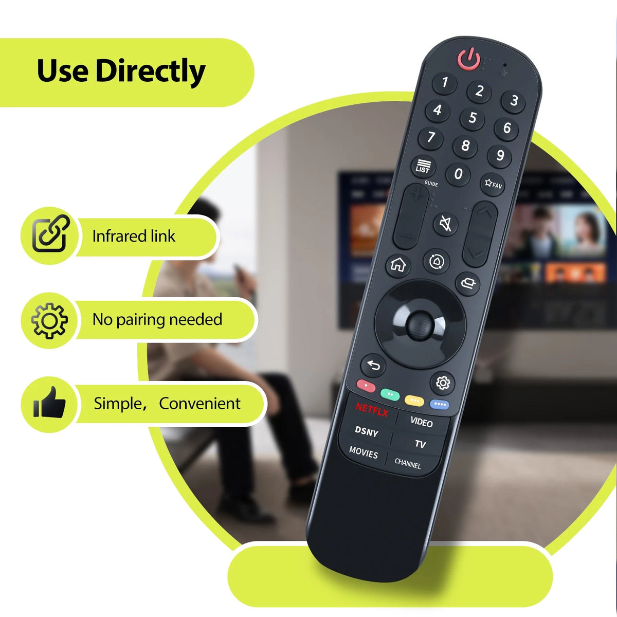 AN-MR23GA AN-MR22GA AN-MR21GA Universal Remote Control For LG UHD OLED QNED TV