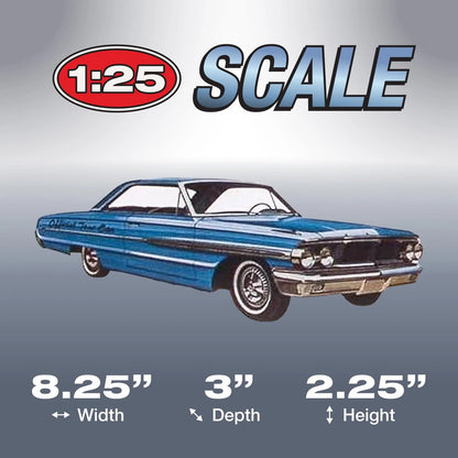 AMT Cal Drag Combo 1964 Galaxie, AWB approximately 15 inches long, White