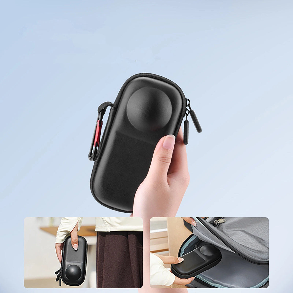 PU Protective Bag for Insta360 X4 Camera Accessories Storage Case Box