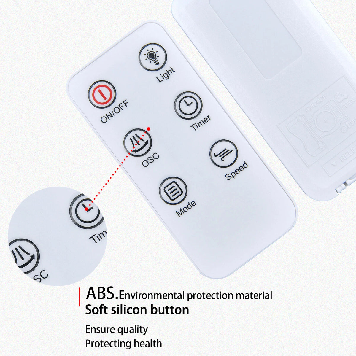 Replacement Remote Control For Antarctic Star 43 inch Tower Fan