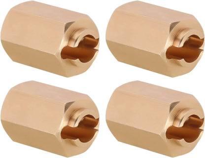 INJORA 12g/Set Brass Wheel Hex Hub 10mm Extenders Adaptor for TRX4M Redcat...