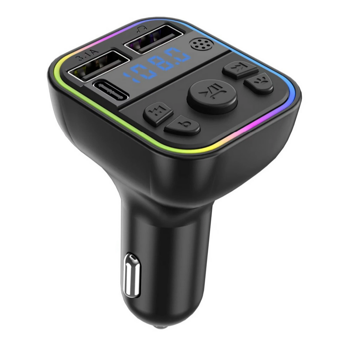 Car FM Transmitter Adapter Radio MP3 Player Type-C Dual USB Fast Charger