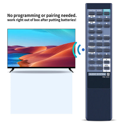 RM-S33 Remote Control For Sony Audio HCD-H801 SS-H801V FH-G80 HCD-H701 FH-G70