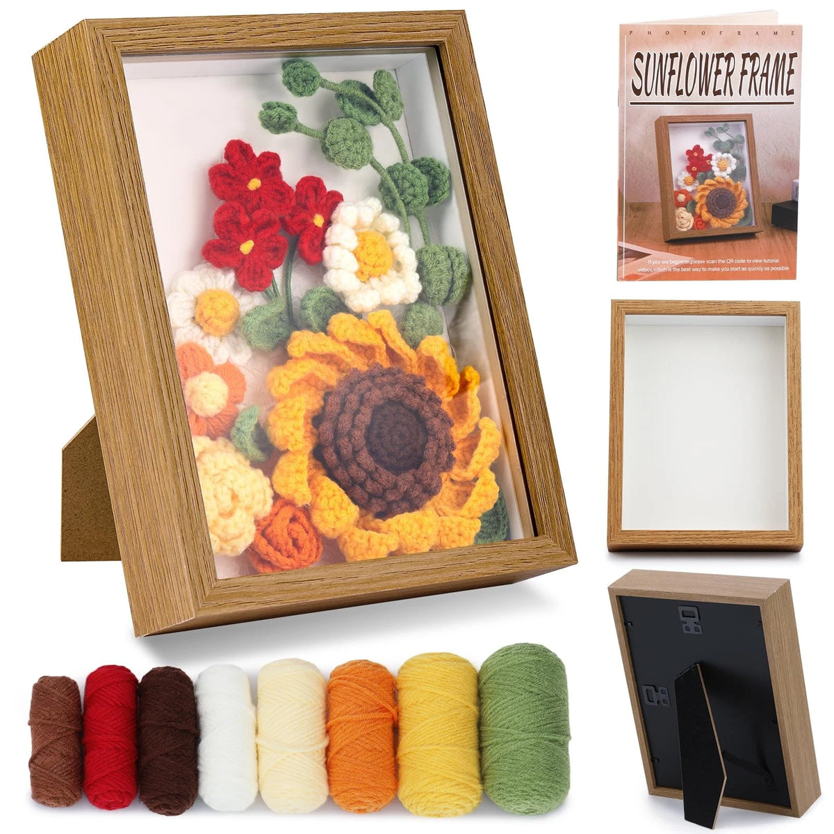 IMZAY Crochet Kit for Beginners Lavender Beginner Small, Sunflower