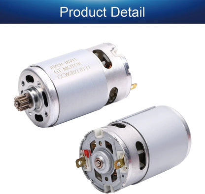Fielect Electric Gear Motor 12 Teeth for Various DC 18V 12Teeth 20500RPM