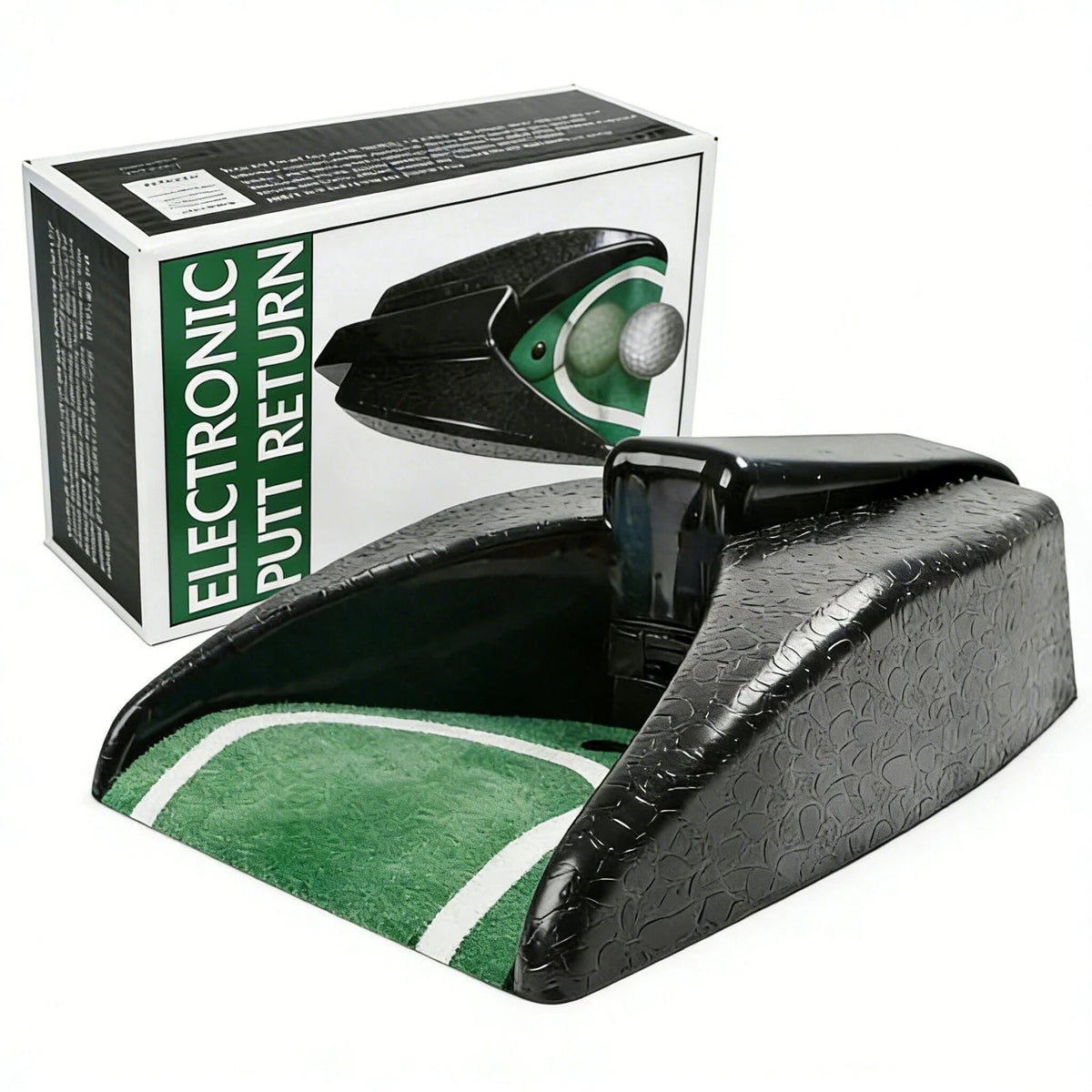LH90H Automatic Golf Putting Cup with Ball Return – Portable black