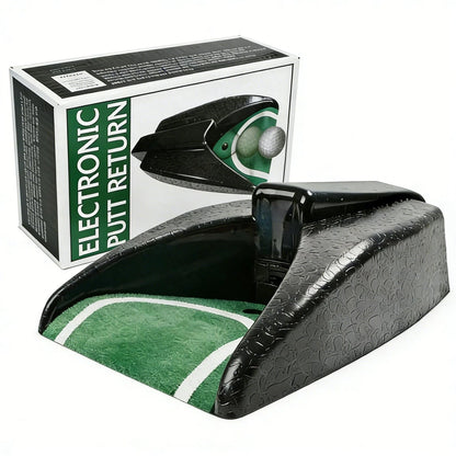 LH90H Automatic Golf Putting Cup with Ball Return – Portable black