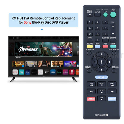 RMT-B115A Remote Control For Sony DVD Player BDP-S580 BDP-S480