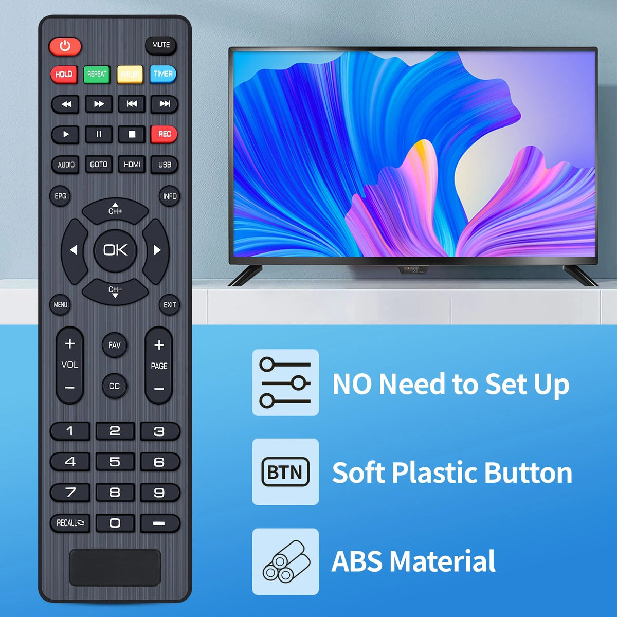 Remote Control For Aluratek ADTB01F Digital TV Converter Box