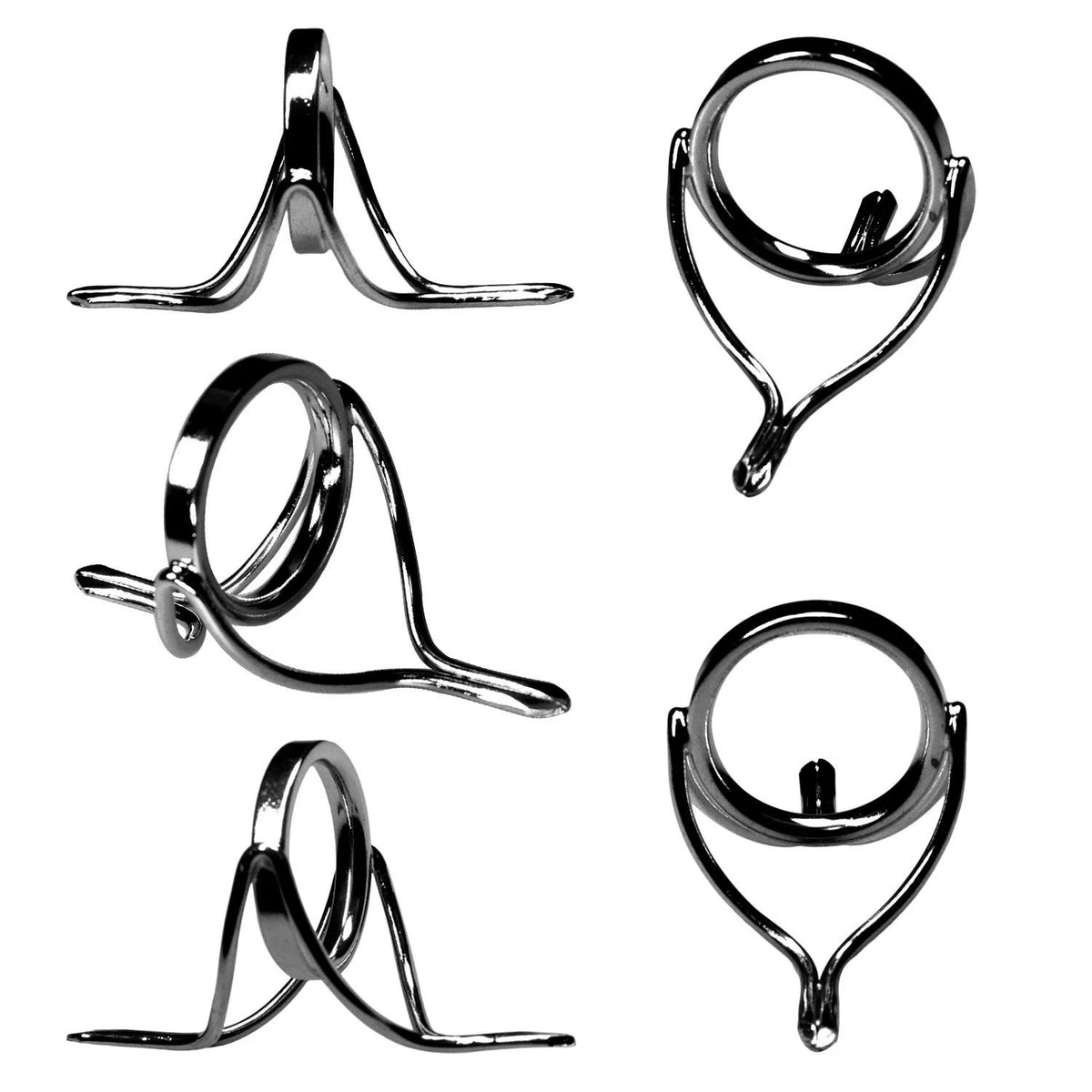 QualyQualy 6pcs Spinning Fishing Rod Guides Repair 2.2", D -