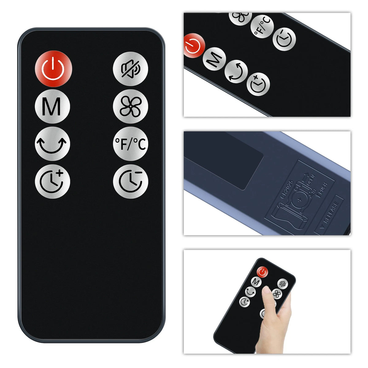 Remote Control For JRD 13'' Tower Fan FTS005R