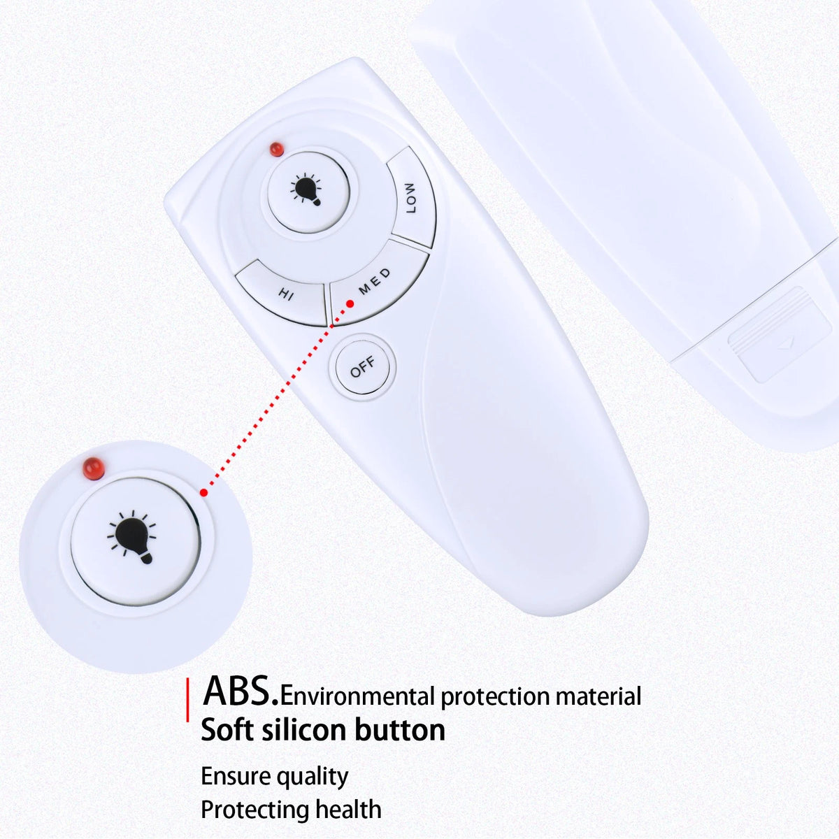 For Hampton Bay UC7083T Ceiling Fan Remote Control White / with Battery