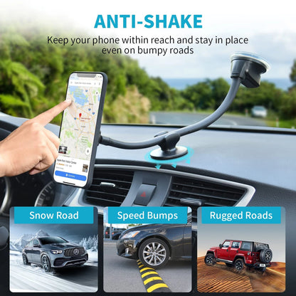 APPS2Car Magnetic Phone Holder Mount with 13-inch Flexible Long Arm & 6...