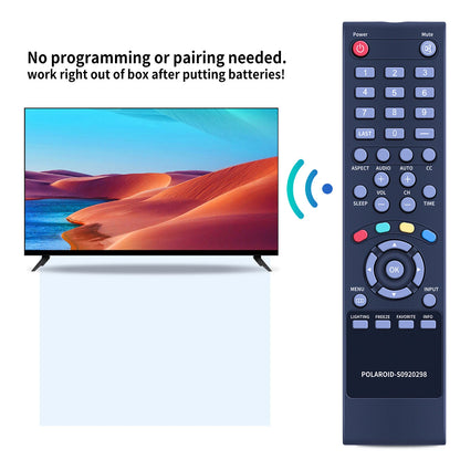 S0920298 Remote Control For Polaroid TV TDAC-02212 1521-TLUB 1521TLUB