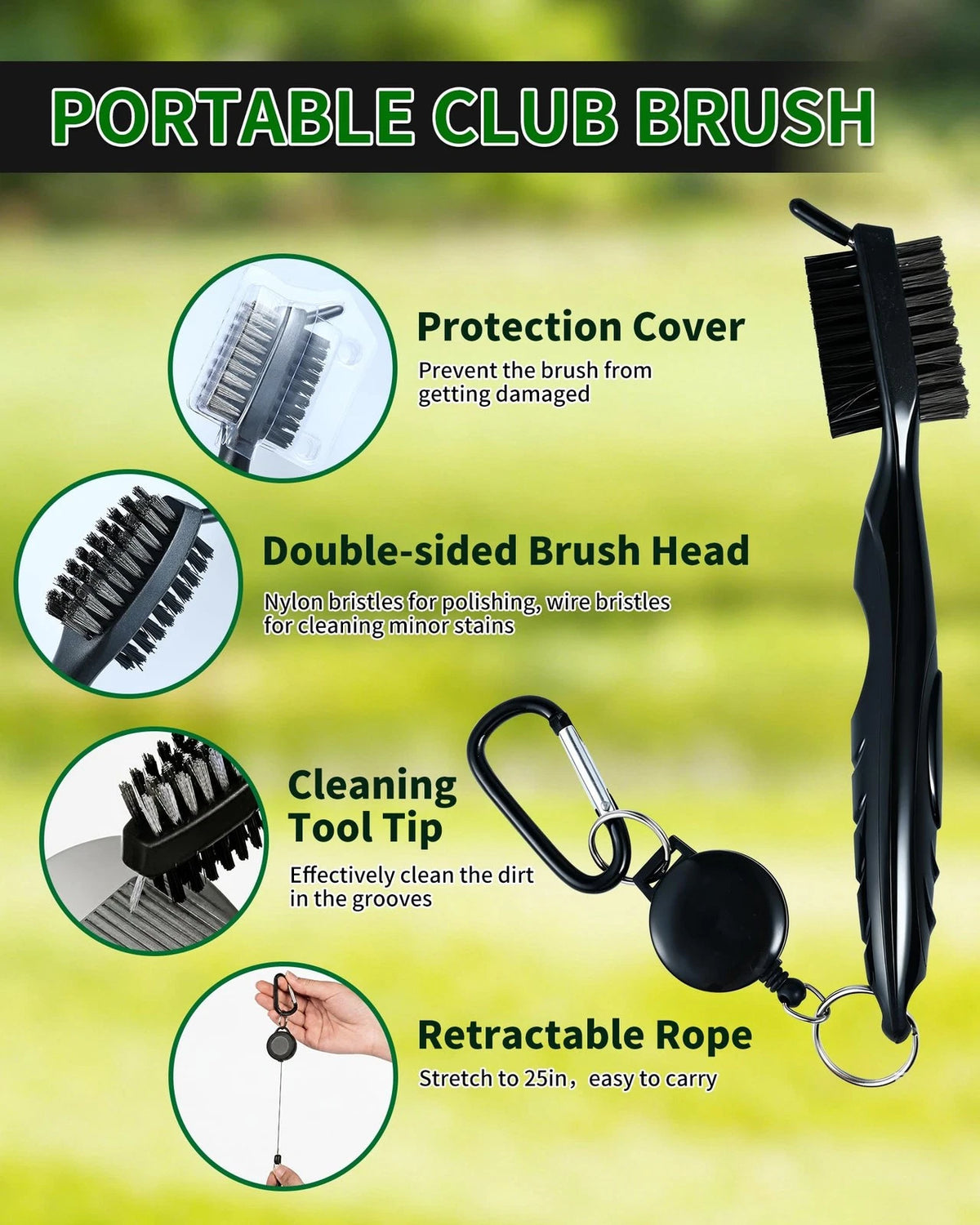 AOFUXTI Golf Accessories Set, 27-Piece Essentials Kit, Portable Kit